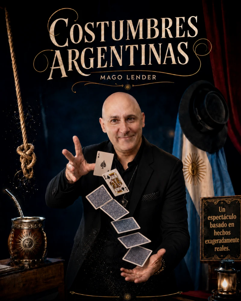 Imagen del show de autor Costumbres Argentinas de Mago Lender